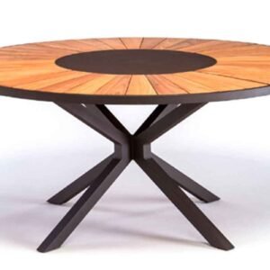 Mesa Orbit em madeira com giro embutido